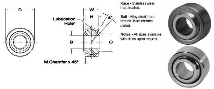 AURORASIB-4關(guān)節(jié)軸承圖紙